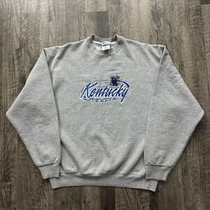 Vintage 90s Pro Player Kentucky Wildcats Crewneck Sweatshirt Embroidered Logo XL